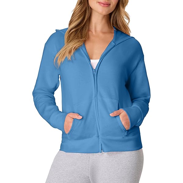 Danskin Women's Ultra Cozy Fleece Full Zip Hooded Jacket (as1