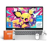 HP 15.6" FHD Touchscreen Laptop, Intel 12th Core i3-1215U 4.4GHz, Anti-Glare Business Laptops, 16 GB RAM, 512 GB SSD, Copilot AI, Wi-Fi 6E, Long Battery &amp; Fast Charging, Windows 11 Pro, w/Accessories