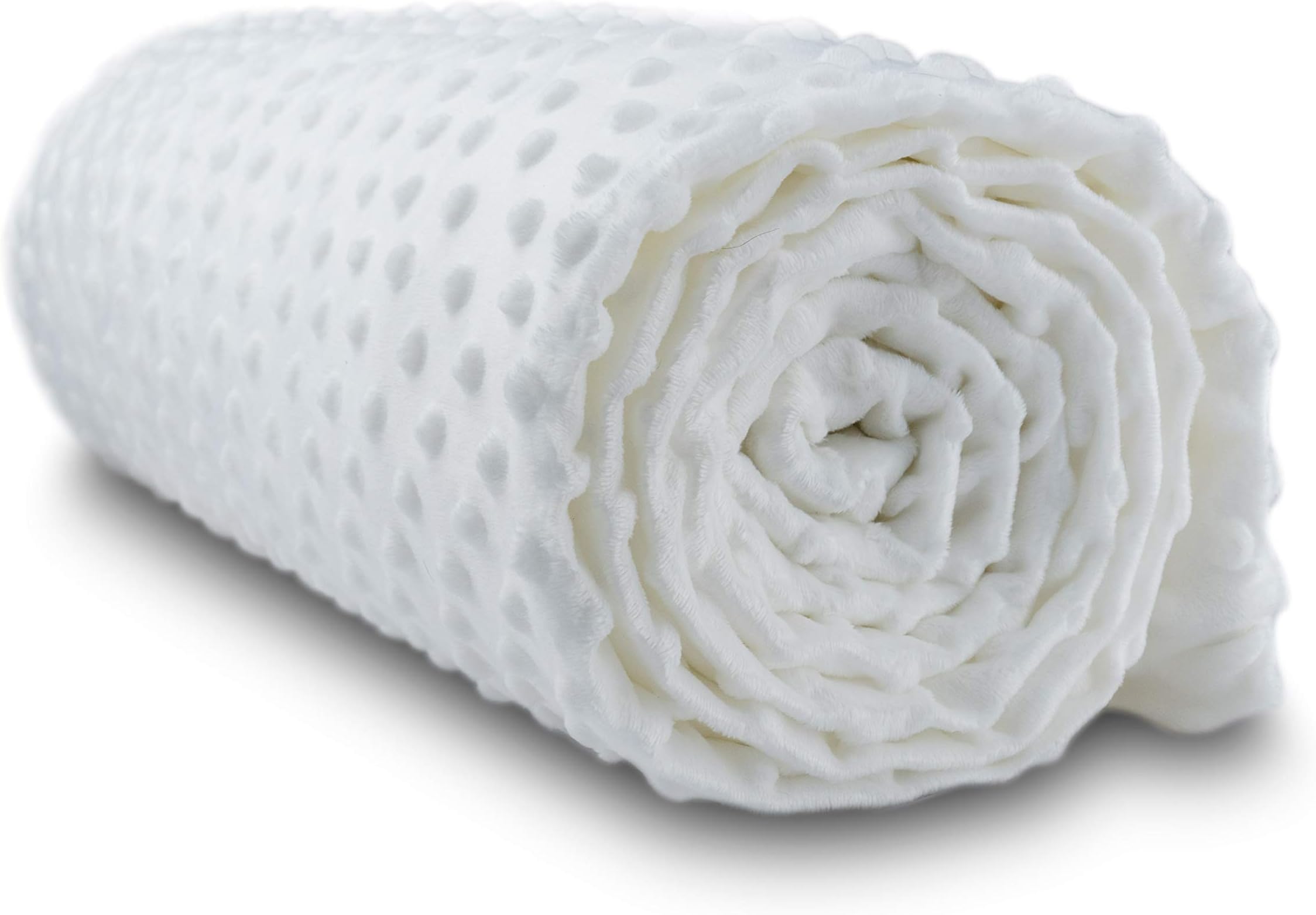 Cooshi Weighted Blanket Cover - 16 Ties - Soft and Machine Washable (Cream, 60 x 80)