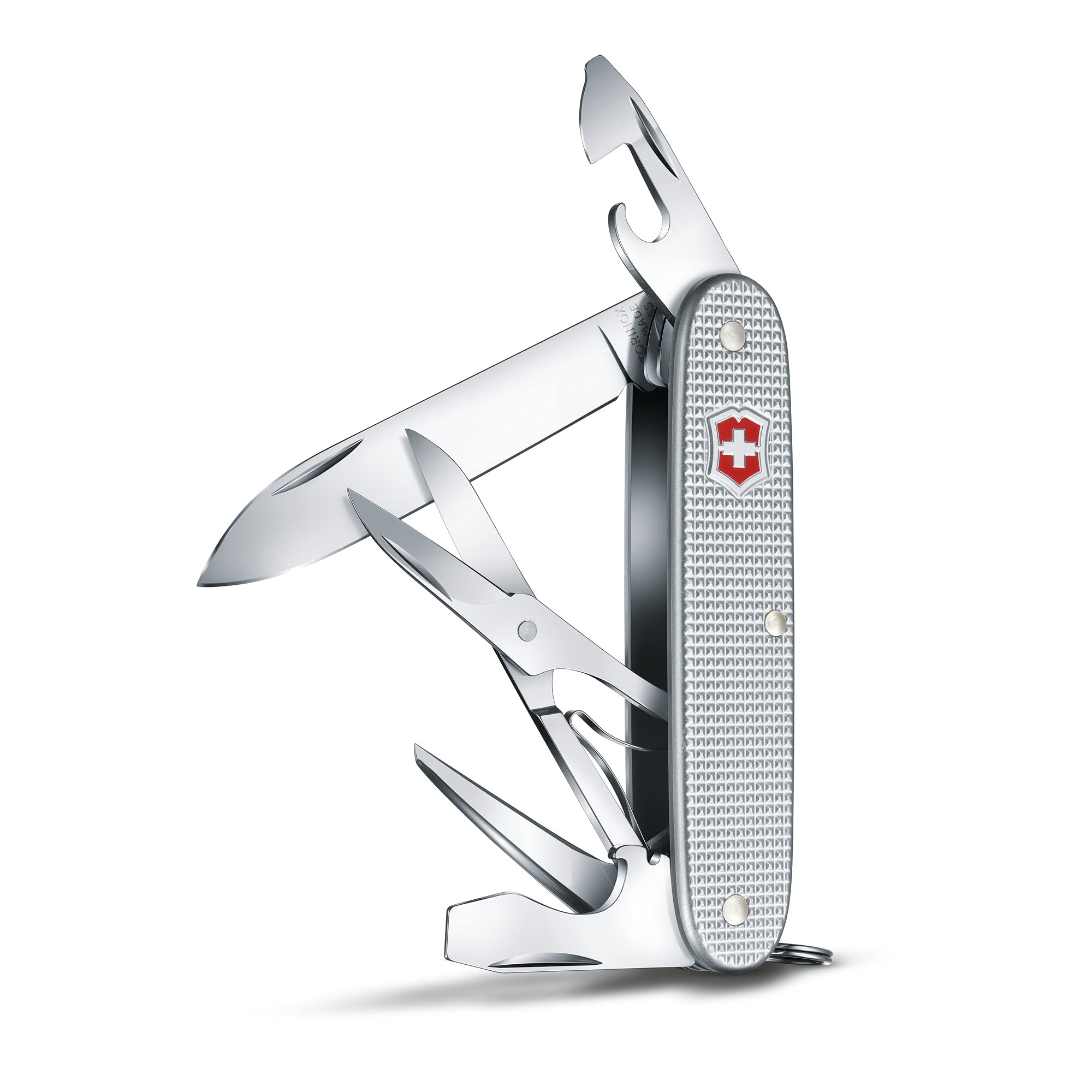 Victorinox Schweizer Taschenmesser, Pioneer X, Multitool, Swiss Army Knife mit 9 Funktionen, Klinge, Schraubendreher 3 mm, Kapselheber 2