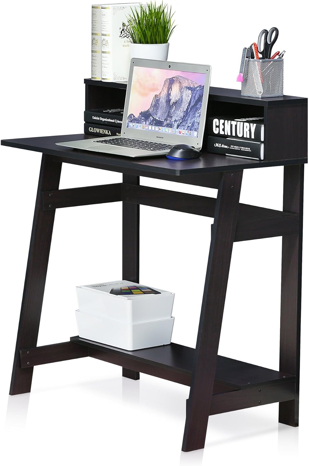 Furinno Simplistic a Frame Computer Desk, Espresso: Furniture & Decor