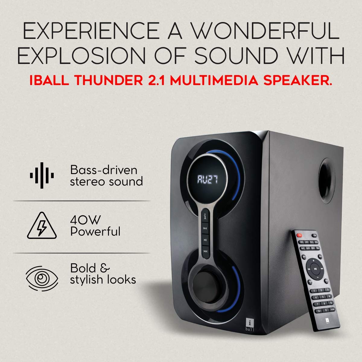 iball high bass speaker