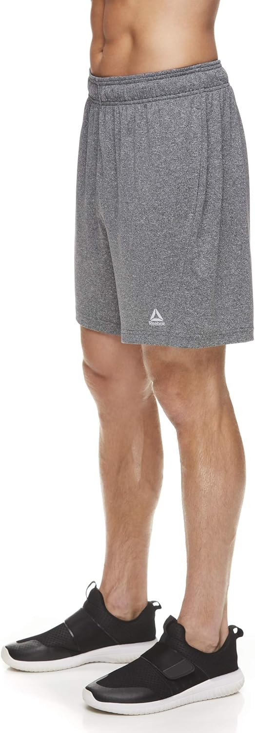 Reebok Men's Drawstring Shorts - Athletic Running & Workout Short w/ Pockets: Clothing