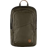 Fj&auml;llr&auml;ven Raven 28 Backpack - Multi-Pocket Organization, Padded Support, Durable Fabric - Commuting, Travel, Dark Olive