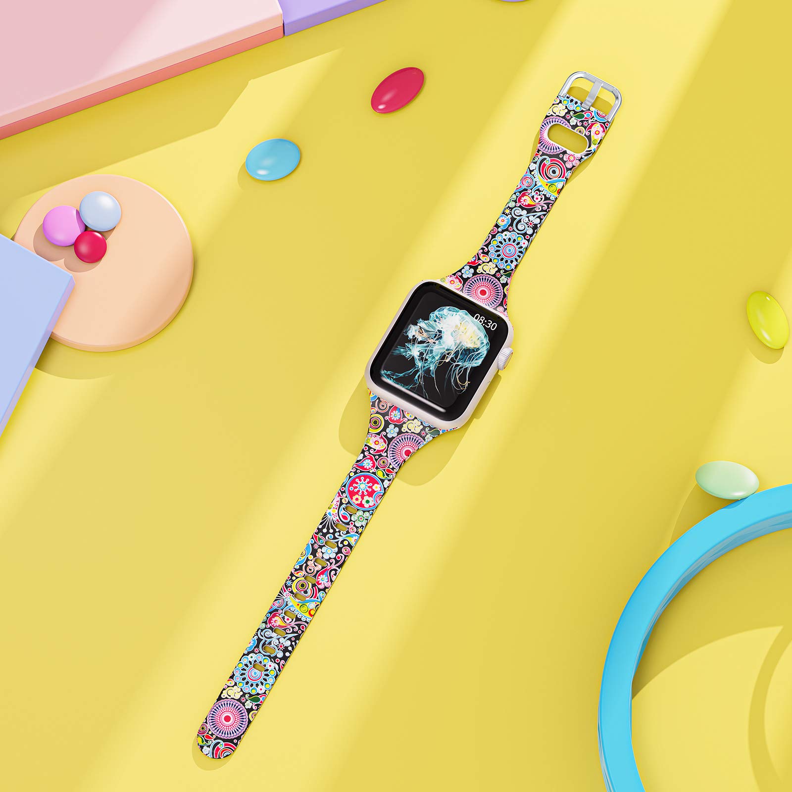 Moolia Slim Printed Pattern Band Compatible with