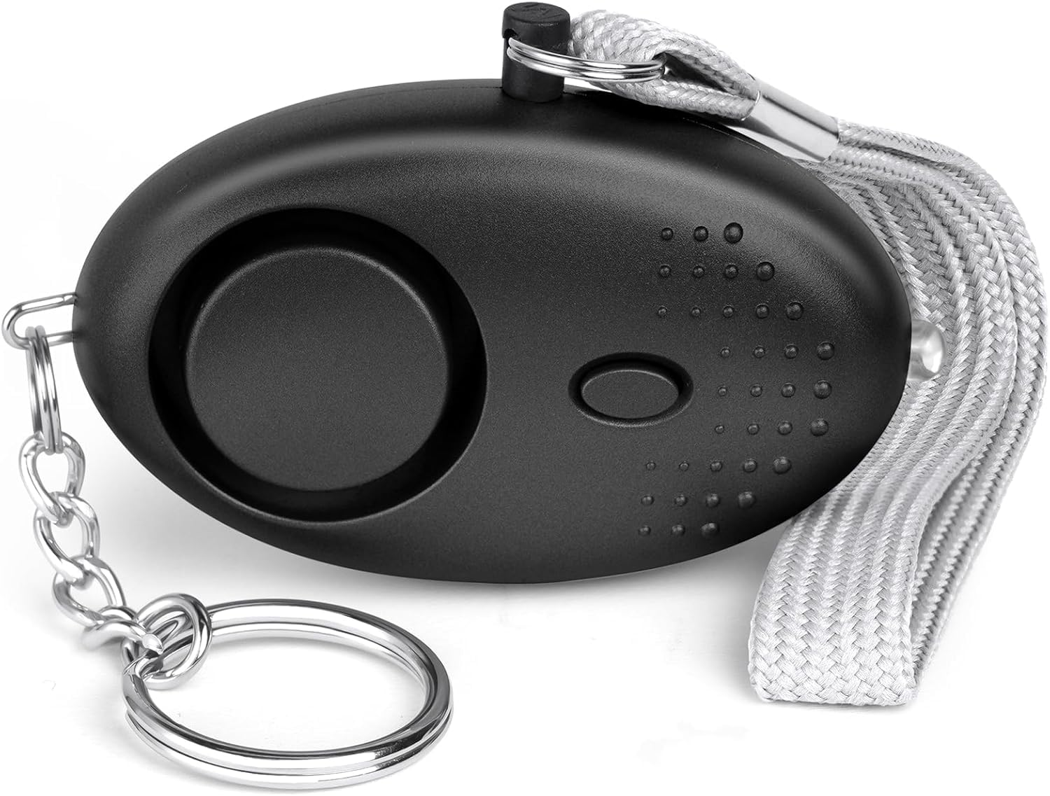 Personal Safety Alarms For Women,Reusable Police Approved 140DB Super-Loud! Siren, Small Personal Security Alarm with LED Light,Torch Keychain for Women, Girls, Children and Elderly (Black)