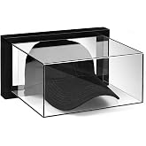 Yinkin Wall Mount Baseball Hat Display Case Clear Acrylic, Black Frame | Baseball Cap Display Box, UV Protection Preserves Autographs, Shadow Box for Sports Caps and Collectibles Gift