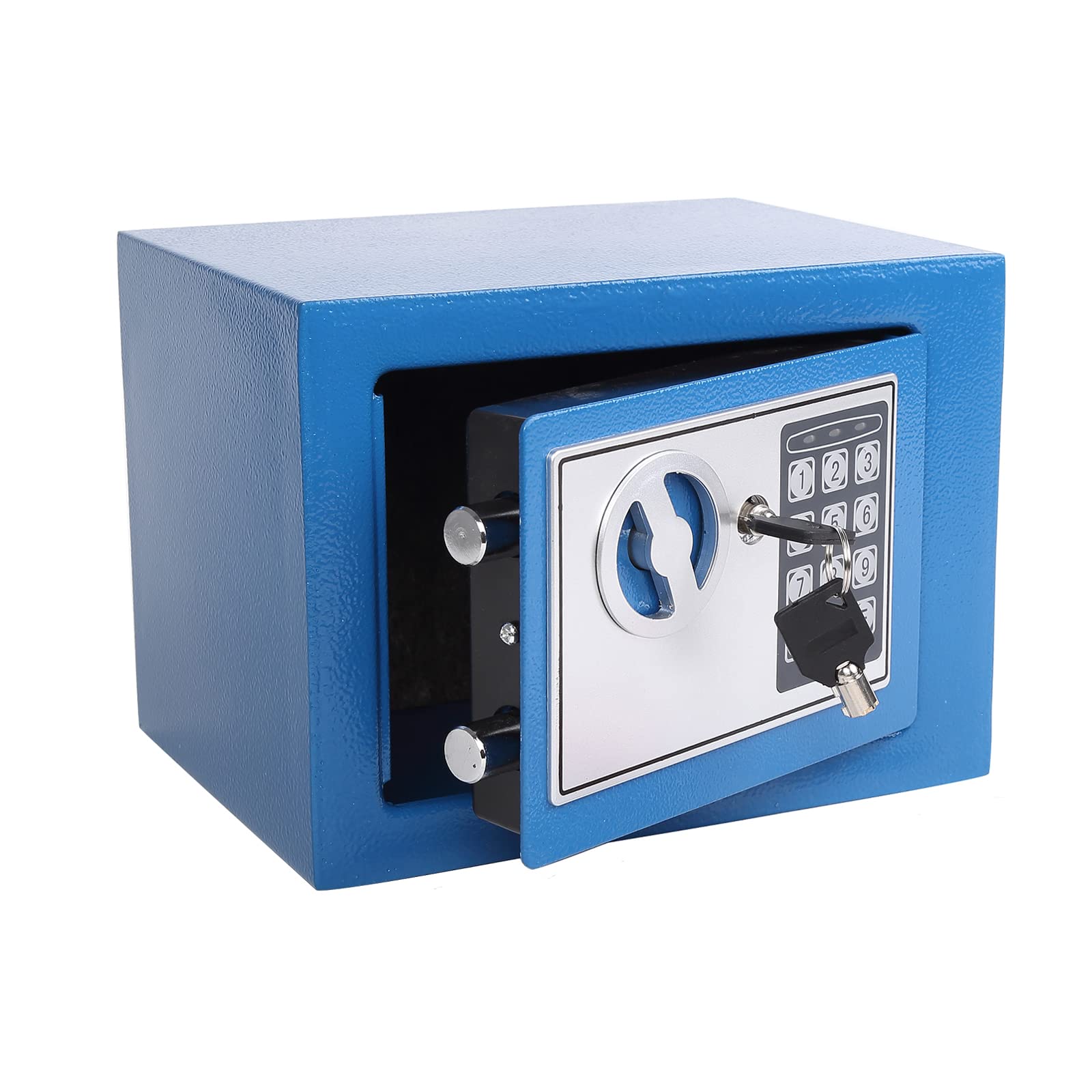 Photo 1 of Yuanshikj Electronic Deluxe Digital Security Safe Box Key Keypad Lock Home Office Hotel Business Jewelry Gun Cash Use Storage money (BLUE)