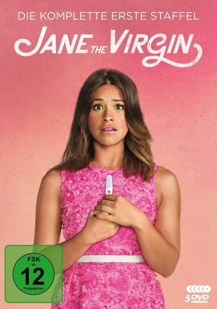 Jane The Virgin Die Komplette Erste Staffel 5 Dvds Amazon De Gina Rodriguez Andrea Navedo Ivonne Coll Brett Dier Justin Baldoni Yael Grobglas Jaime Camil Azie Tesfai Priscilla Barnes Jenna Ortega Diane