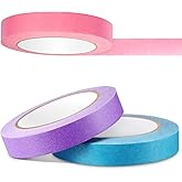 Glenmal 3 Rolls Laboratory Labeling Tapes, 164 Feet Long x 3/4 Inch Width, Temperature Resistant Water Resistant Freezer, Assorted Color for Marking and Colorful Coding Label Tape (Bright Color)