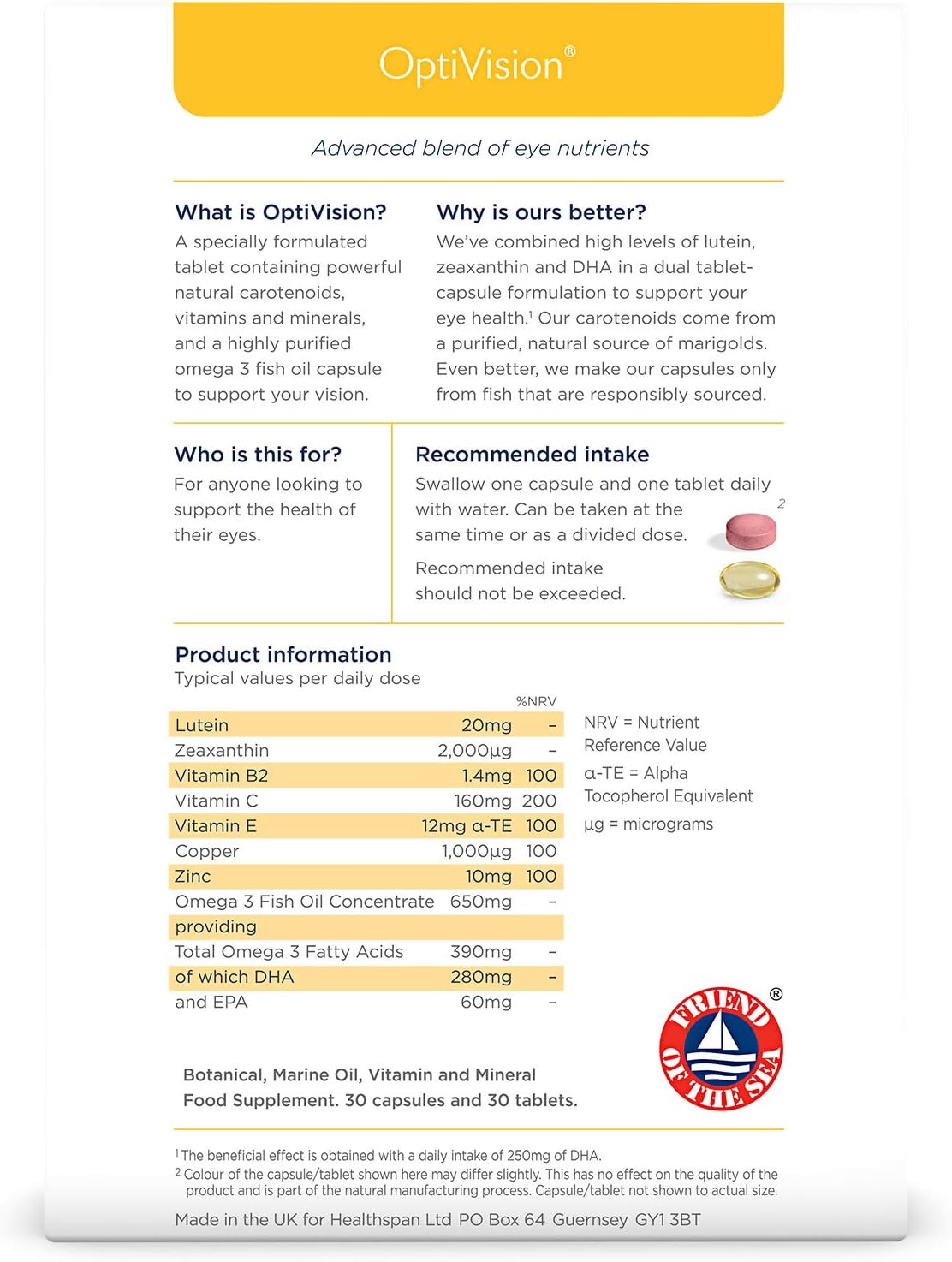 Healthspan OptiVision (1 Month Supply) - Image 3