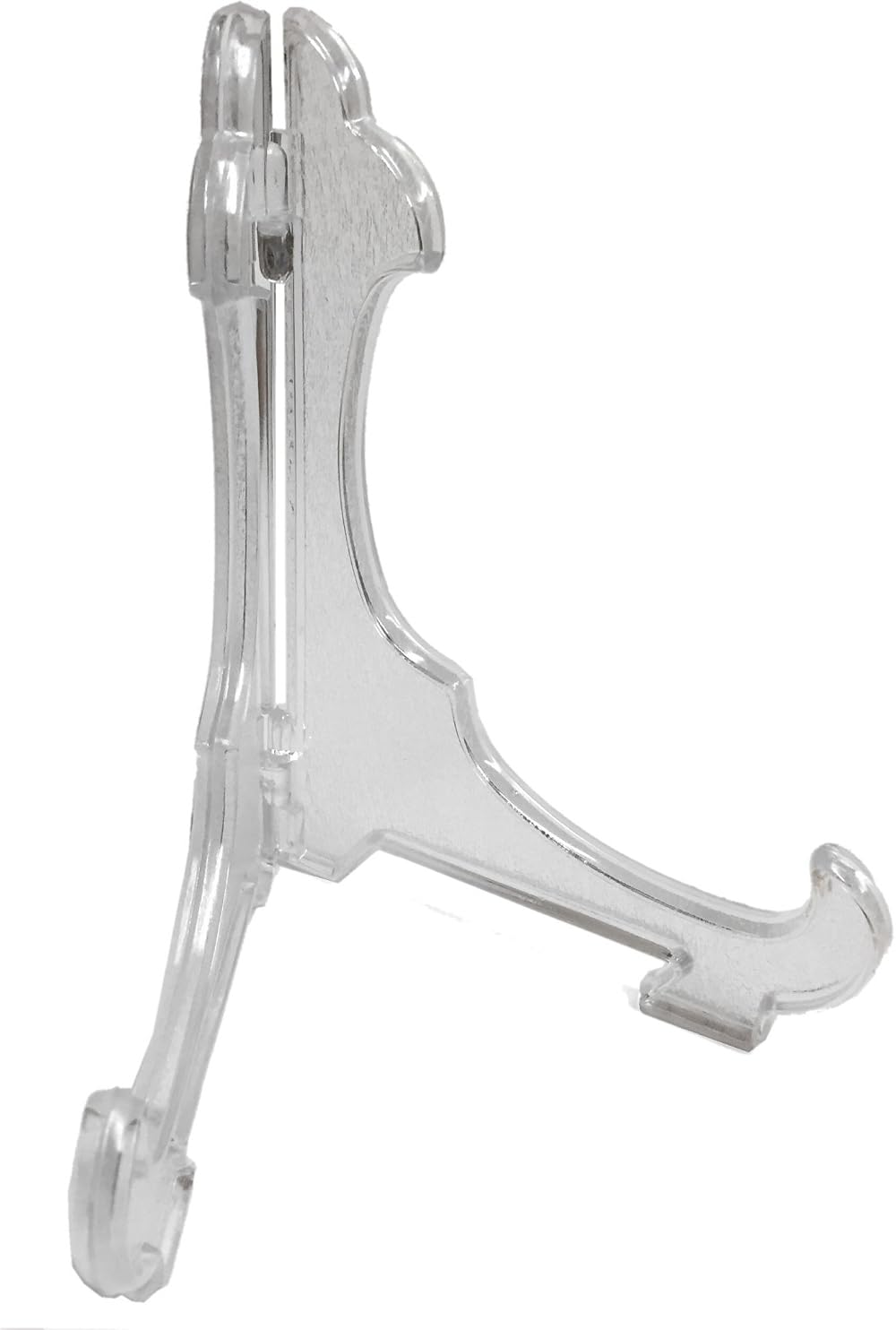 Bulk Hardware Plate Stands Assorted Sizes Clear Plastic Hinged Display Stand
