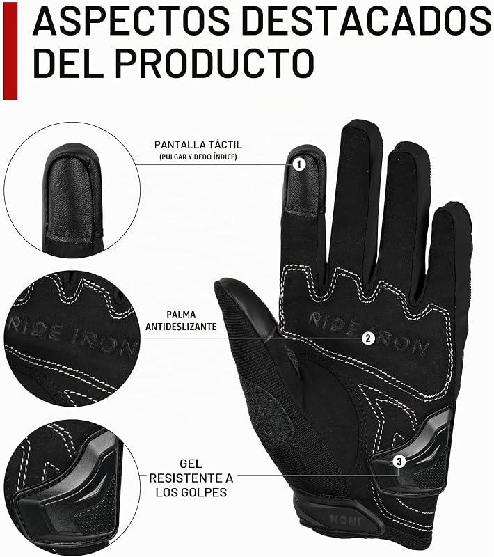 Luvas de Verão para Motociclistas Homem Hard Shell Fibra de Carbono Respirável Ecrã Tátil Suave para Motociclismo Montanhismo Caminhadas Preto L