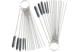 lyfLux Carburetor Carbon Dirt Jet Cleaner Tool Kit 20 Cleaning Needles with 10 Brushes（2 Set）