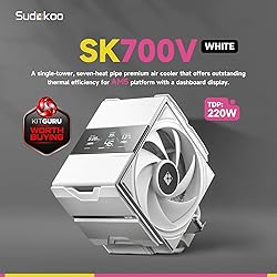 Sudokoo Sudokoo SK700V White AM5 CPU Cooler, AM5