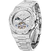 OLEVS Automatic Mens Watches Self Winding Mechanical Business Luxury Dress Wrist Watch Stainless Steel Waterproof Luminous Day Date
