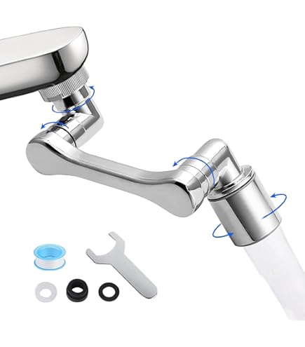 2 Mode Faucet 1440-Degree Rotatable Faucet Aerator Extension 2025 2-Mode Sink Faucet Adapter For Kitchen And Bathroom With Water Saving Features Faucet Attachment - View #8