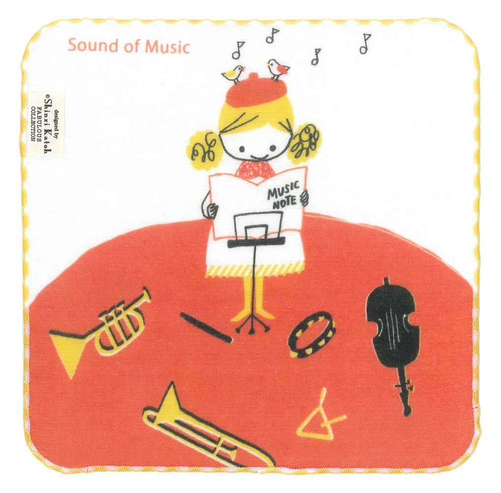 シンジカトウ サウンドオブミュージック タオルチーフ ミュージックノート SKTC141-03商品画像