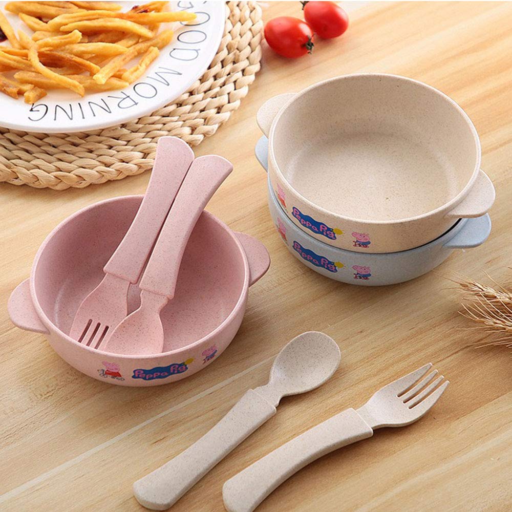 Dmzxnwai Auxiliaire Bol Alimentaire Double Oreille De Dessin Anime Bebe Anti Chute Bol Cuillere Maternelle Enfants Vaisselle Et Arts De La Table Vaisselle Et Plats De Service Napravi Rs