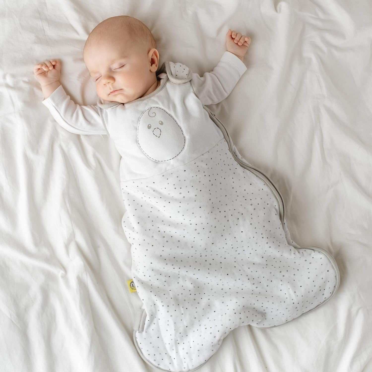 Nested Bean Zen Sack - Gently Weighted Sleep Sacks | Baby: 0-24 Months | Cotton 100% | Help Newborn/Infant Swaddle Transition | 2-Way Zipper | Machine Washable: Clothing