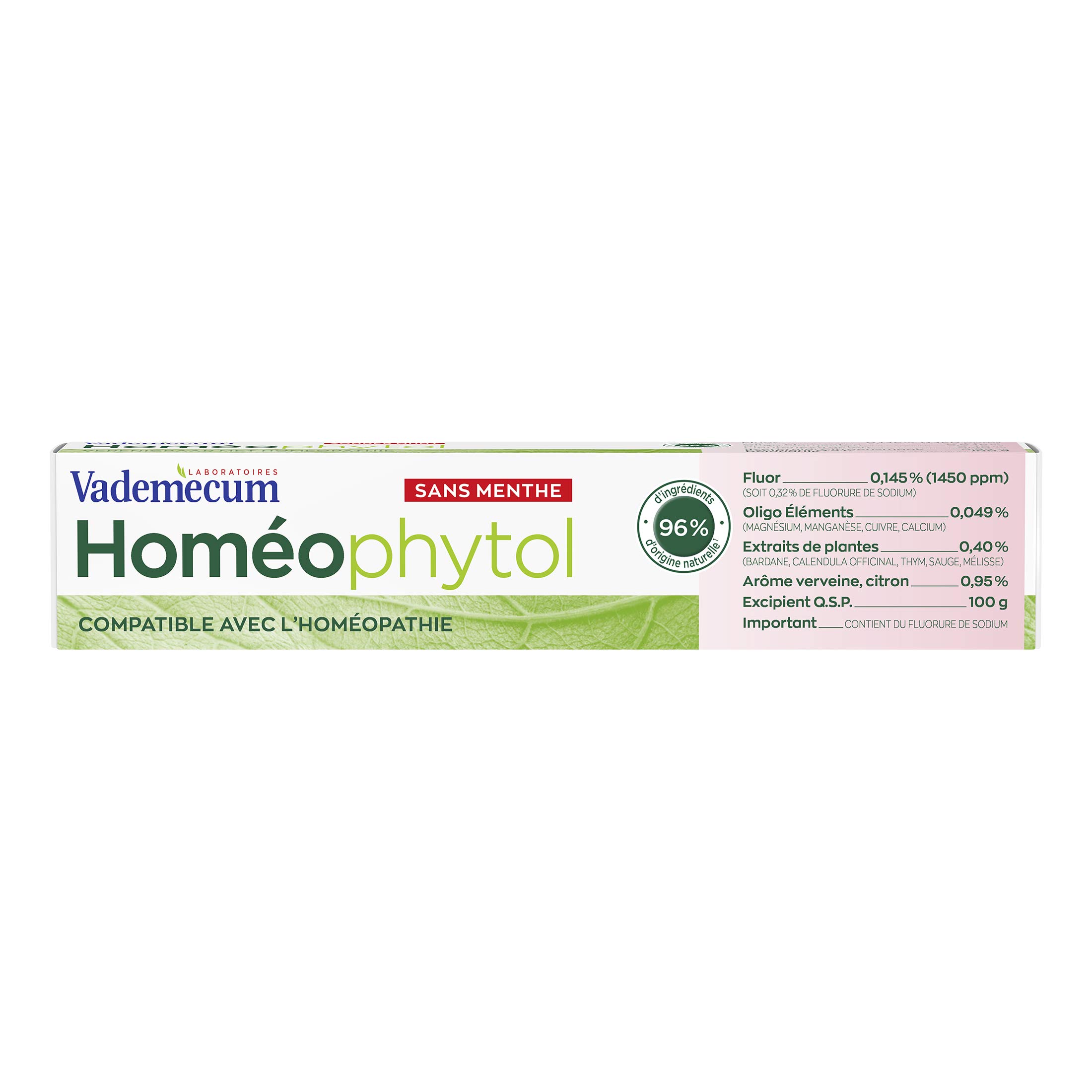 Vademécum – Toothpaste – Homéophytol – 75 ml