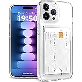 Gukalong Wallet Case for iPhone 15 Pro Max Heavy Duty Protection Anti-Yellowing Clear Case with Credit Card Holder ID Card Slot Shockproof Anti-Scratch Phone Cover for iPhone 15 Pro Max 6.7 Inch