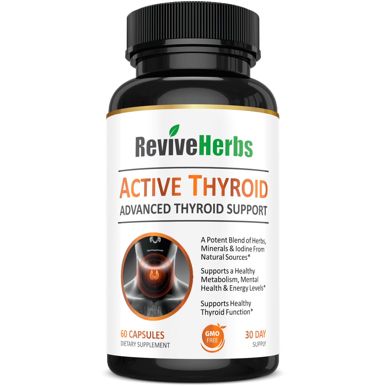 Advanced Thyroid Support With Ashwagandha, Iodine, Selenium, Magnesium