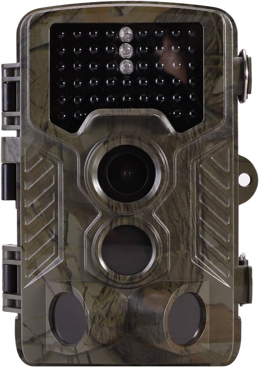 MOCRUX Wildlife Hunting Camera, H885 1080P 16MP 0.2s Trigger Time Motion Activated Support Circular Video Trail Camera with 2 high Power Infrared lamp Beads for Wildlife Hunting and Home Security