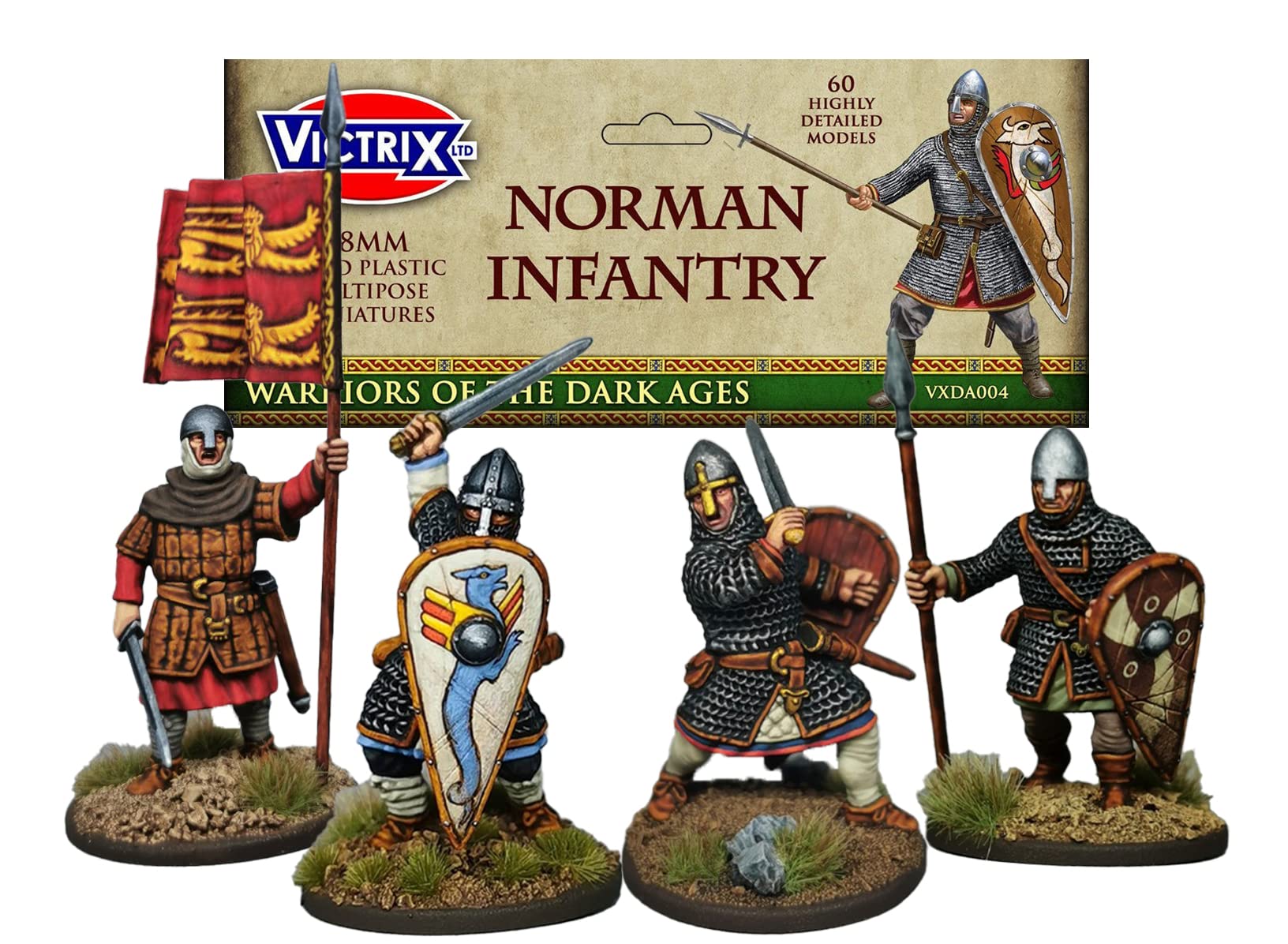 Victrix - Norman Infantry - 60 Figures - 28mm Plastic Miniatures - Dark Ages