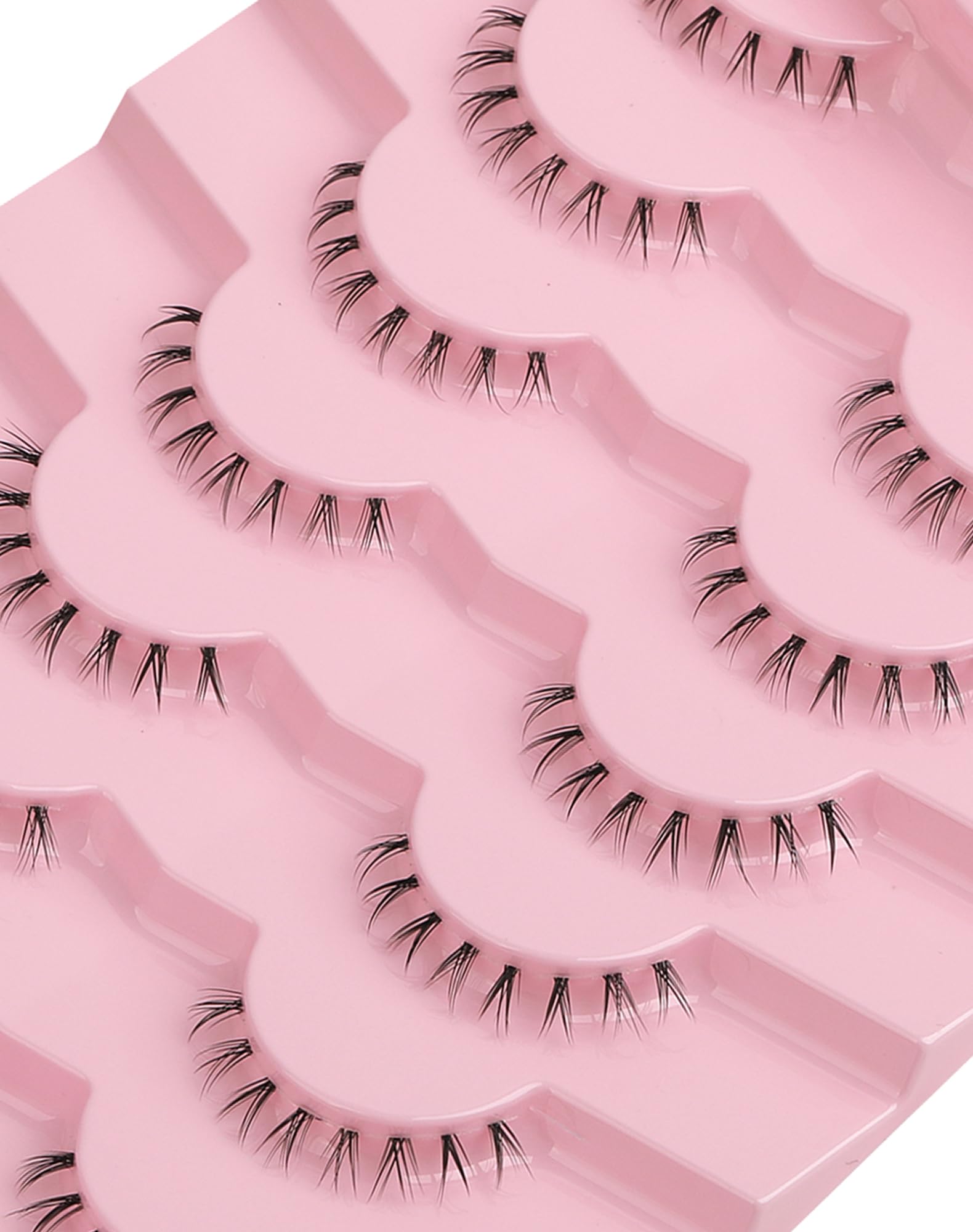 Jiocolor Bottom Lashes Clear Band Wispy Short C