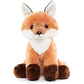 WEIGEDU Cute Red Fox Stuffed Animal Plush Toy with Big Soft Tail | For Kids Boys Girls Birthday Easter Christmas Bedtime Gift, 13 inches