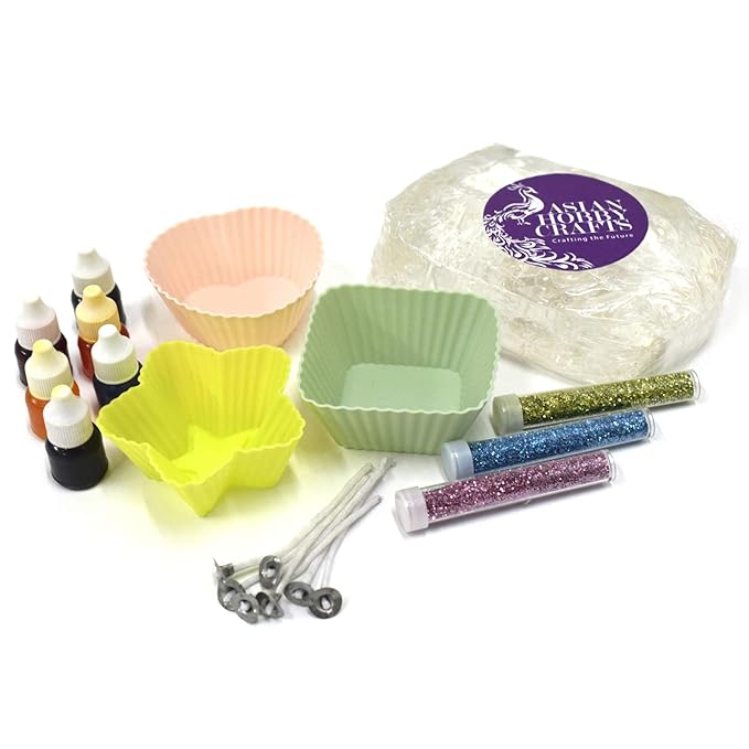 AsianHobbyCrafts Candle Making Kit Contents Transparent Gel Candle Wax