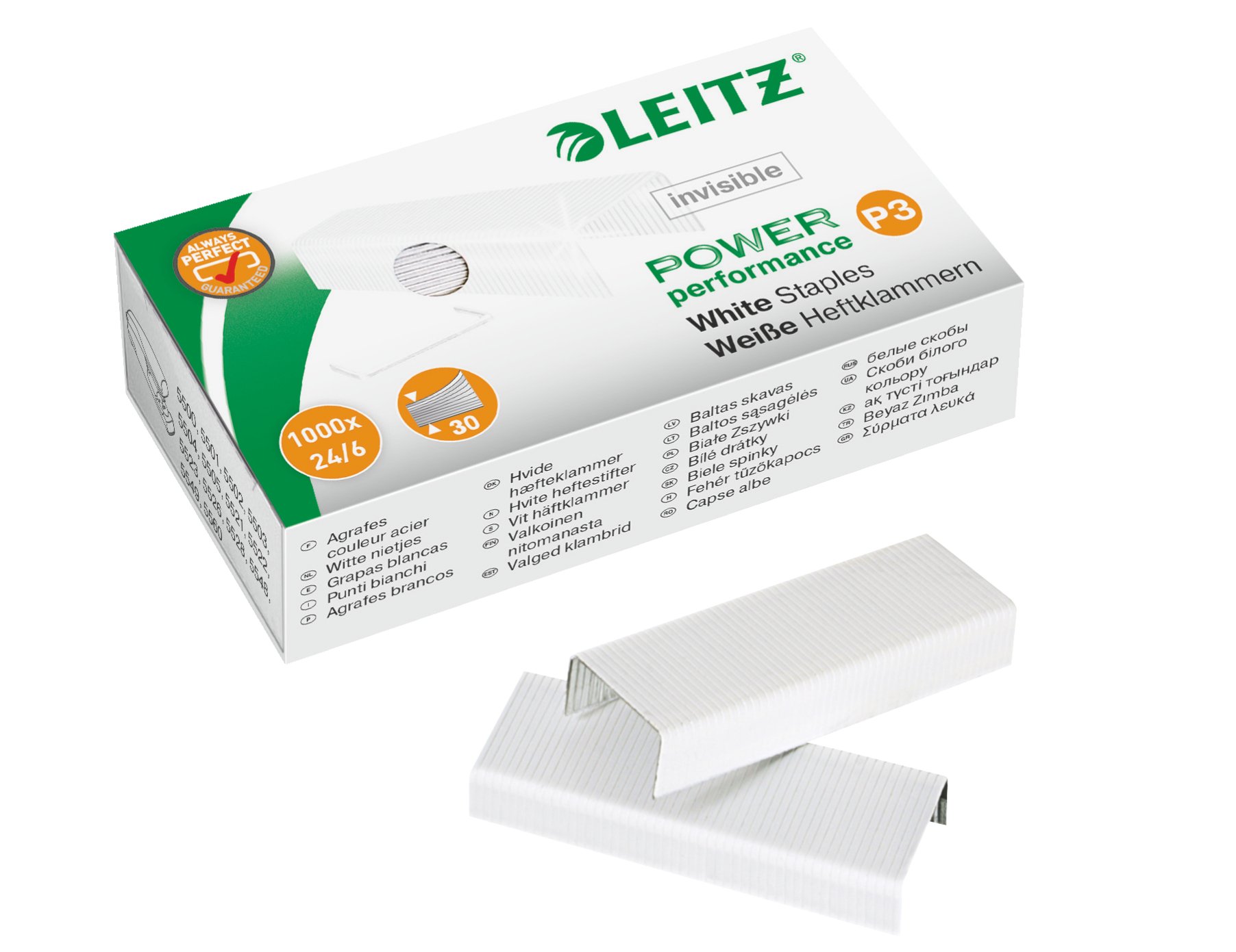 Leitz White Staples (5554-70-00)