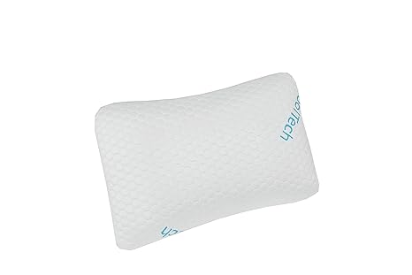 Bella Standard Size Curved Italian Memory Foam Pillow By Easy Rest