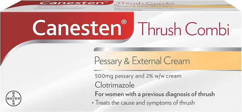 Canesten Thrush Combi Pessary & Cream | Complete Thrush Relief Treatment
