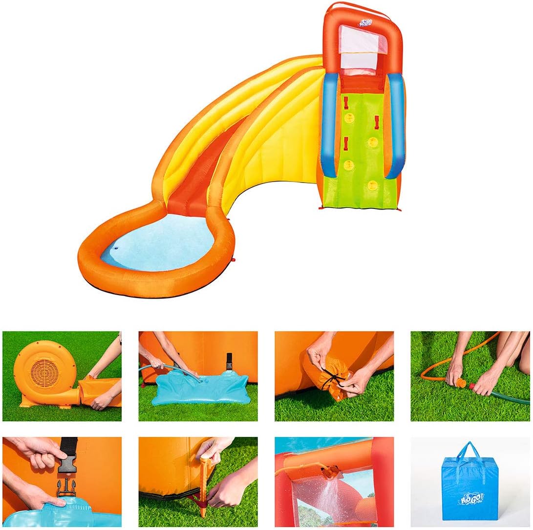 Bestway H2OGO! Splash Tower Water Park with Continuous Blower 366 x 337 x 241 cm, Colour, 366x337x241 cm - Image 3