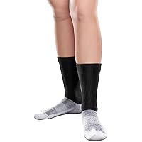 Core-Spun 10-15mmHg Medical Light Graduated Knee High Compression Socks (White, 2X-Large Regular