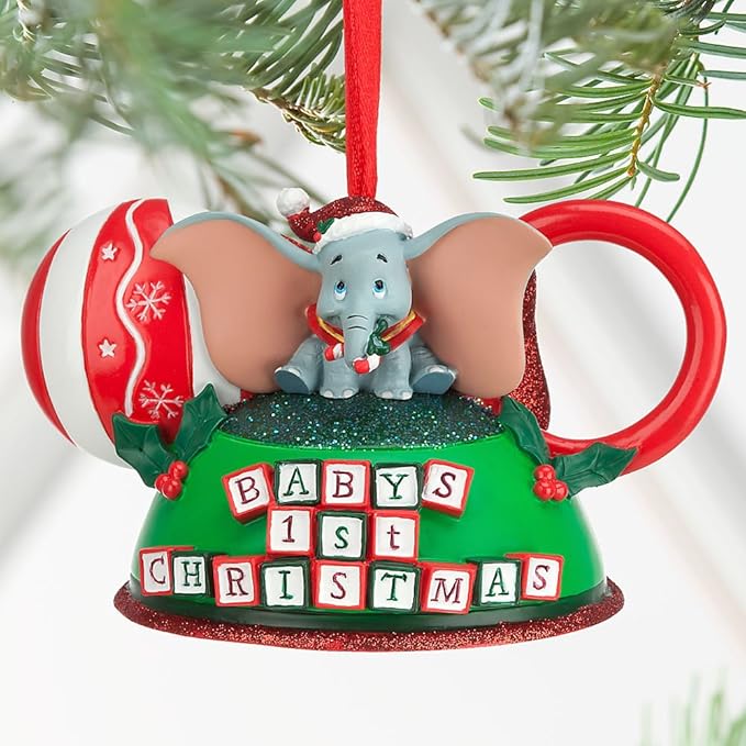 Babys First Christmas Disney Ornament 2022 Disney Dumbo Baby's First Christmas Hat Ornament Home