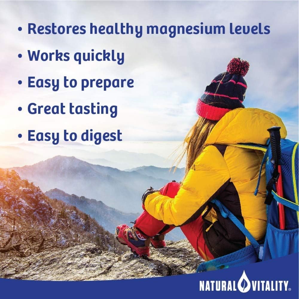 Natural Vitality Calm #1 Selling Magnesium Citrate PLUS Calcium, Anti-Stress Magnesium Supplement Drink Mix, Raspberry-Lemon, Vegan, Gluten Free, Non-GMO (Package May Vary), 16 oz 113 Servings: Health & Personal Care