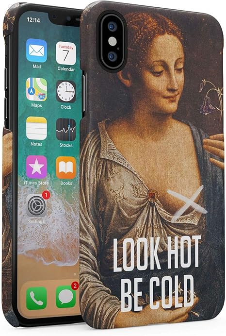 Merchcandy Coque Plastique Rigide Pour Iphone X Xs Look Hot Be Cold Sarcastique Ironie Citation Swag Irony Sassy Ancient Sculpture Vintage Savage Art Sarcastic Funny Quote Aesthetic Ultra Mince Amazon Fr High Tech