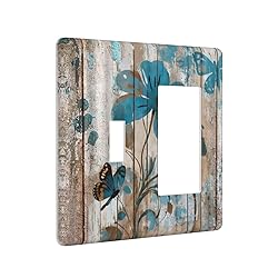 Thsanju Vintage Rustic Farmhouse Wood Plank Teal