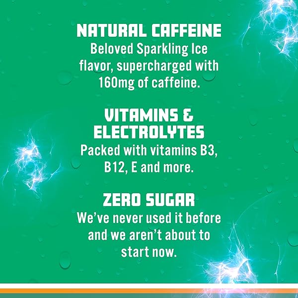 SPARKLING ICE ENERGY MAXIMUM MANGO 12PK. ENERGY DRINKS WITH VITAMINS + ANTIOXIDANTS, ZERO SUGAR. 12 FL OZ CANS.