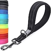 VIVAGLORY Short Dog Leash Closelyt Traffic Leash for Dog with Soft Padded Handle for Training & Walking, Padded Neoprene & He