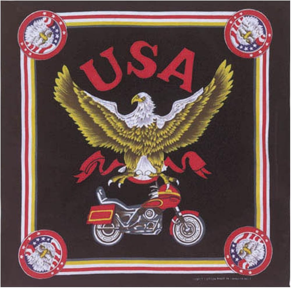 Eagle Motorcycle Biker Bandana at Amazon Men’s Clothing store: Novelty