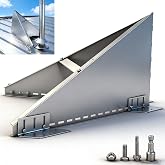 304 Stainless Steel Roof Snow Diverter Snow Guards,Snow Splitter for Metal Roofs,Roof Vent Snow Guard，forprotection Stack Pipes and Chimneys Roof（Universal Adjustable Angle，Brushed Surface）