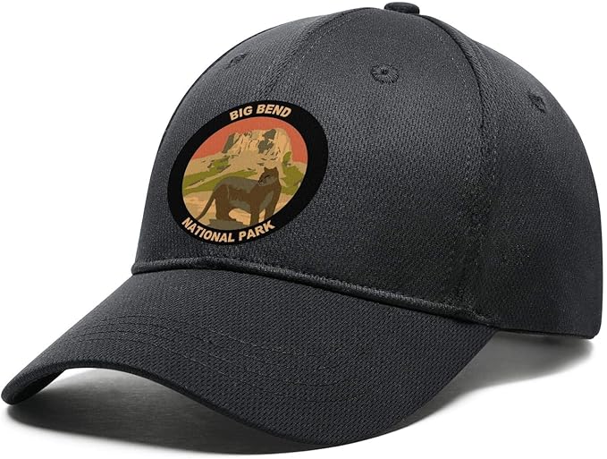 Big Bend National Park Hat for Men Women Baseball Cap Flat Brim Caps at