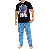Marvel Mens Pajamas Black Panther