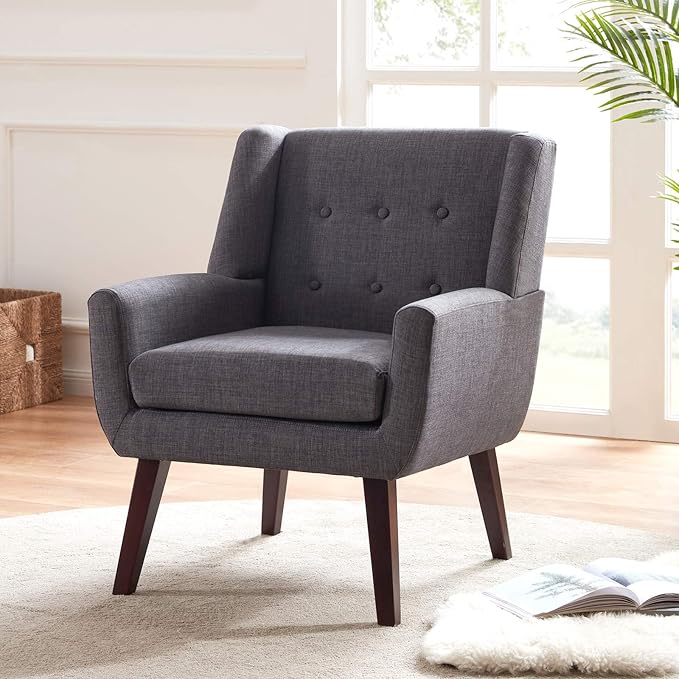 Amazon.com: HUIMO Accent Chair, Button Tufted Upholstered Sofa Chairs