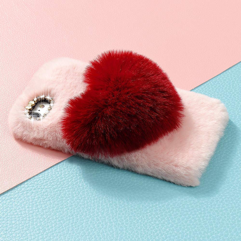 Lapopnut For Iphone 5 5s Se Case Girls Faux Fur Case Cute Soft Cover Fluffy Furry Love Heart Back Case With Bowknot Bling Diamond Protective Bumper Cover Hot Pink Buy Online In Lapopnut For Iphone 5 5s Se Case Girls Faux Fur Case Cute Soft Cover Fluffy Furry Love Heart Back Case With Bowknot Bling Diamond Protective Bumper Cover Hot Pink Buy Online In