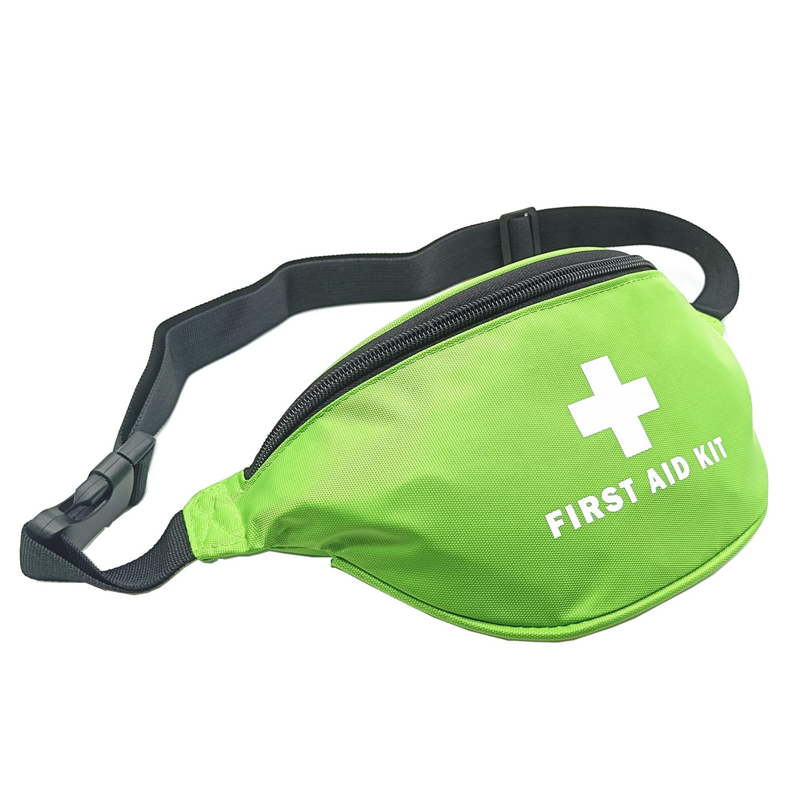 Jipemtra First Aid Bag Tote Empty Red First Aid Kit Bag Outdoor Travel Rescue Pouch Storage Survival Medicine Bag for Car Home Office Sport Outdoors (Green Fanny Pack)